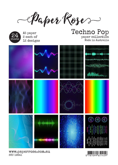 Techno Pop A5 24pc Paper Pack 19841 - Paper Rose Studio