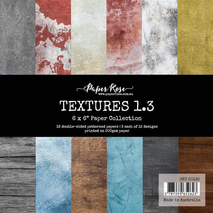 Textures 1.3 6x6" Paper Collection 20192 - Paper Rose Studio