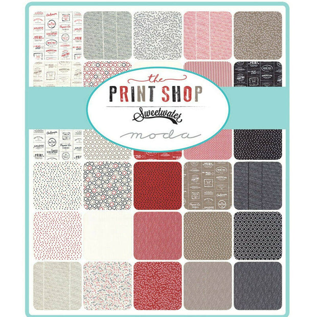 The Print Shop by Sweetwater Charm Pack - Moda Fabrics - Paper Rose Studio
