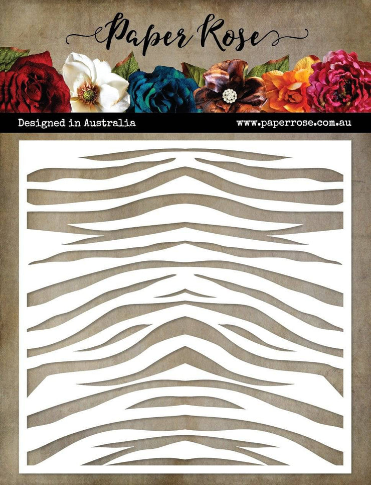 Tiger Pattern 6x6" Stencil 20634 - Paper Rose Studio
