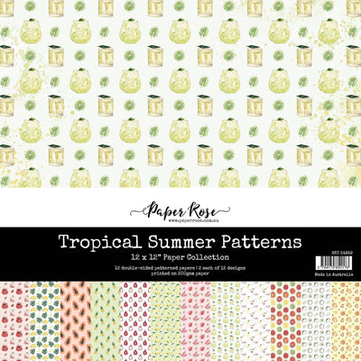Tropical Summer Patterns 12x12 Paper Collection (12pc Bulk Pack) 24859 - Paper Rose Studio