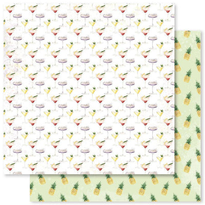 Tropical Summer Patterns C 12x12 Paper (12pc Bulk Pack) 24868 - Paper Rose Studio
