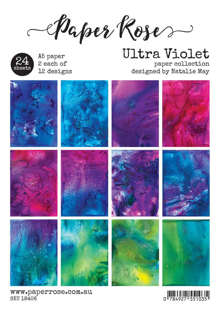 Ultra Violet A5 24pc Paper Pack 18406 - Paper Rose Studio