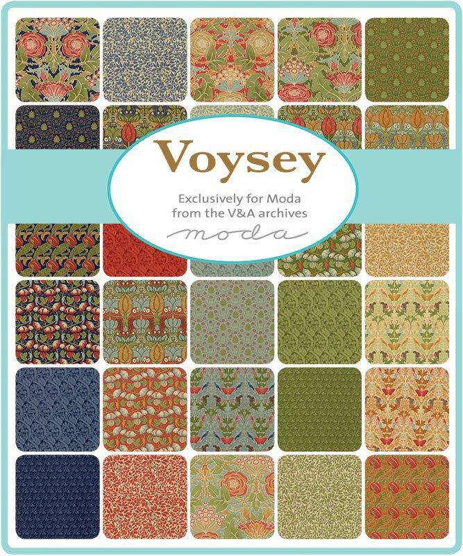 Voysey - Moda Fat Quarter Pack 10 piece - Style A - Paper Rose Studio