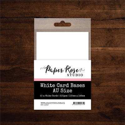 White Card Bases - 105x148mm - 20 pieces - 21618 - Paper Rose Studio