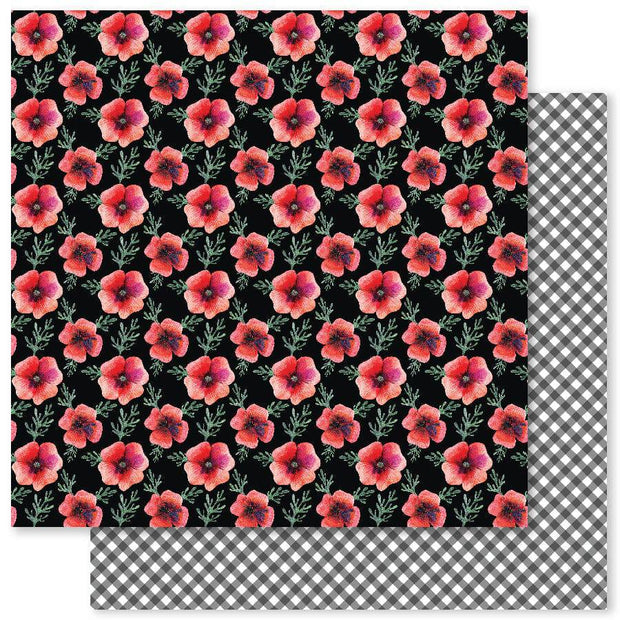 Wild Poppies A 12x12 Paper (12pc Bulk Pack) 22120 - Paper Rose Studio