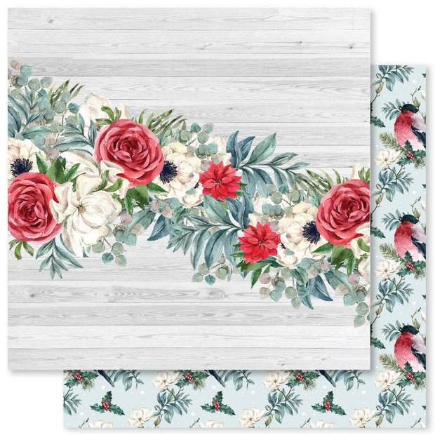 Winter Blooms A 12x12 Paper (12pc Bulk Pack) 22801 - Paper Rose Studio