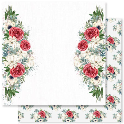 Winter Blooms D 12x12 Paper (12pc Bulk Pack) 22810 - Paper Rose Studio