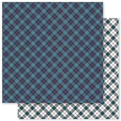 Winter Plaid F 12x12 Paper (12pc Bulk Pack) 22864 - Paper Rose Studio