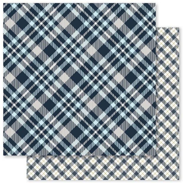 Winter Woodland Plaids A 12x12 Paper (12pc Bulk Pack) 23881 - Paper Rose Studio