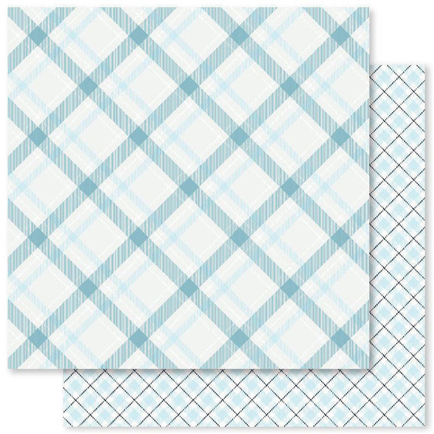 Winter Woodland Plaids D 12x12 Paper (12pc Bulk Pack) 23890 - Paper Rose Studio