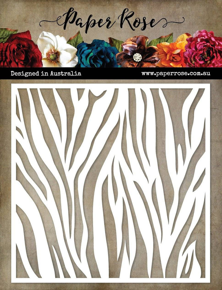 Zebra Pattern 6x6" Stencil 20637 - Paper Rose Studio