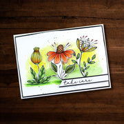 Sketched Flower 5 Clear Stamp Set 30276 - Paper Rose Studio