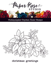 Poinsettia Bouquet Clear Stamp Set 30306 - Paper Rose Studio