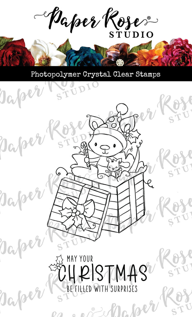 Kangaroo Christmas Surprise Clear Stamp 31314 - Paper Rose Studio