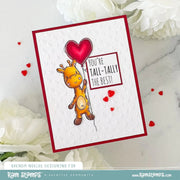 Animal Valentines - Giraffe Clear Stamp 31797 - Paper Rose Studio