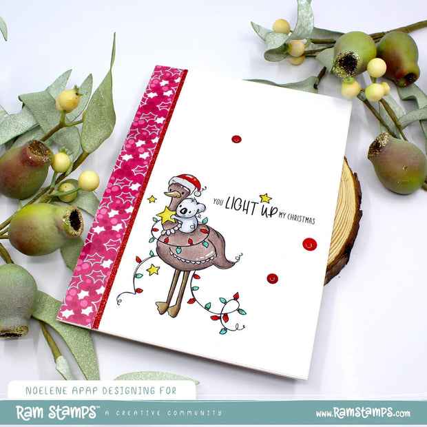 Light Up Emu Clear Stamp 31323 - Paper Rose Studio