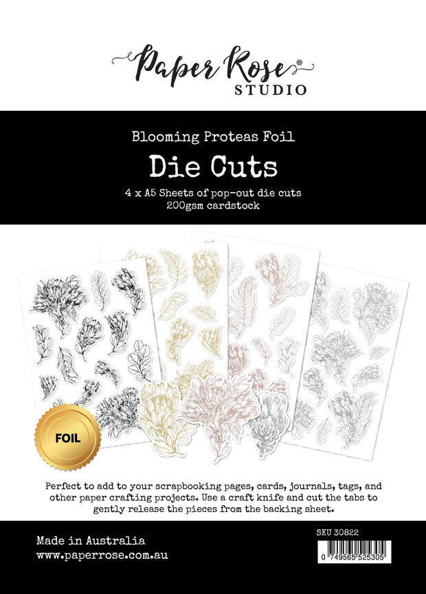 Blooming Proteas Foil Die Cuts 30822 - Paper Rose Studio
