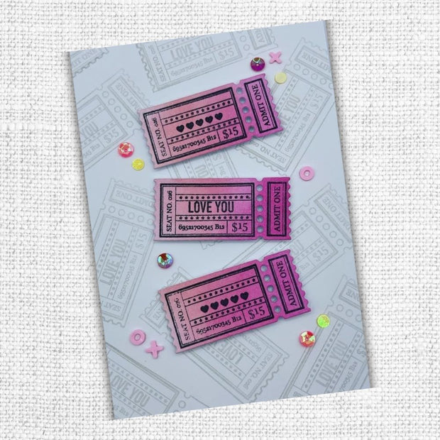 Ticket Creator 2x6" Clear Stamp Set 18336 - Paper Rose Studio