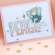 Christmas Peace Word Clear Stamp 31004 - Paper Rose Studio