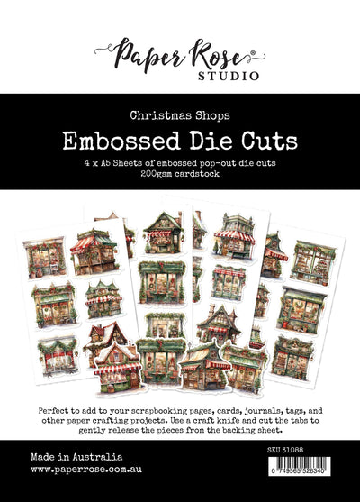 Christmas Shops Embossed Die Cuts 31088 - Paper Rose Studio