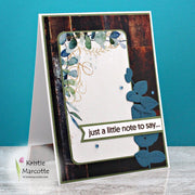 Stitched Eucalyptus Branch Tall Metal Die 18090 - Paper Rose Studio