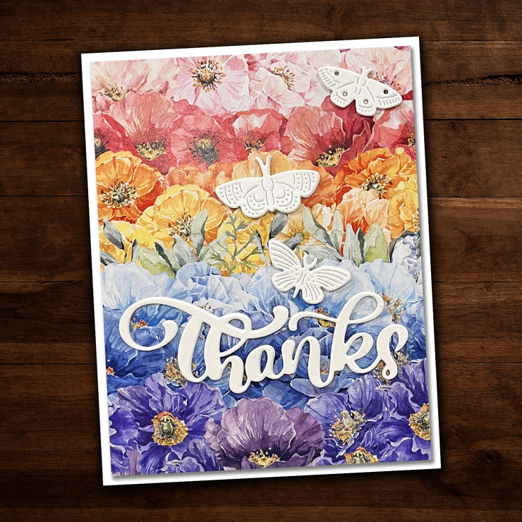 Hand Lettered Thanks Metal Cutting Die 25606 - Paper Rose Studio