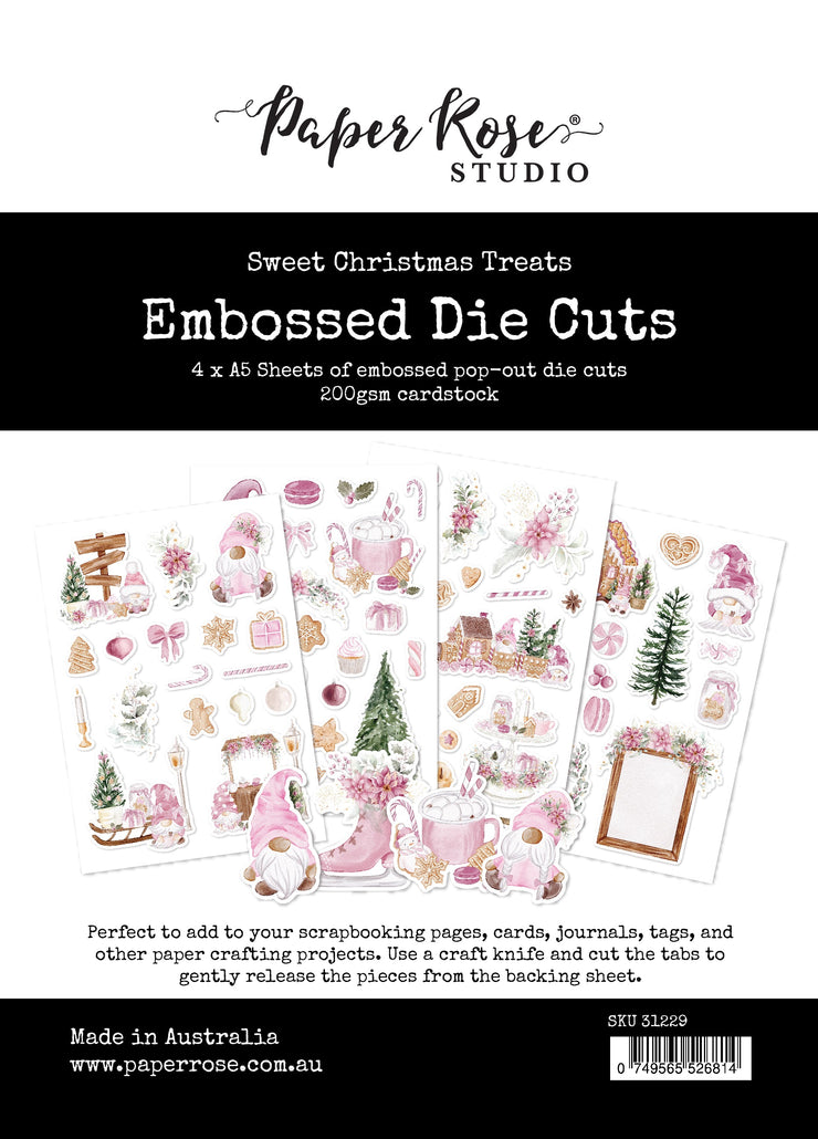 Sweet Christmas Treats Embossed Die Cuts 31229 - Paper Rose Studio
