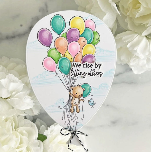 Teddy's Balloons Clear Stamp 30687 - Paper Rose Studio