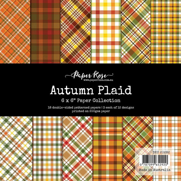 Autumn Plaid 6x6 Paper Collection 20282 - Paper Rose Studio