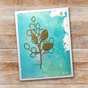 Baby Blue Leaf Medium Outline Metal Die 18099 - Paper Rose Studio