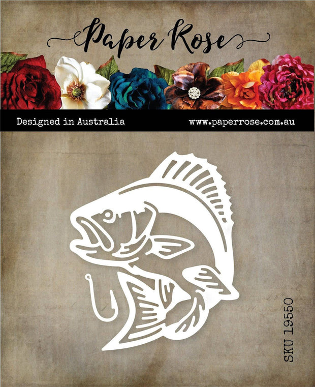 Bass Fish Metal Die Set 19550 - Paper Rose Studio