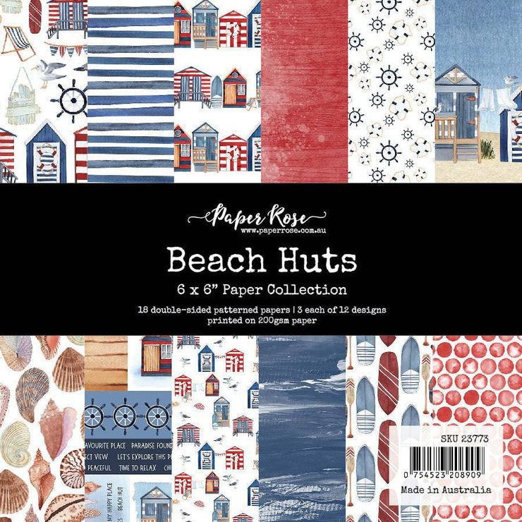 Beach Huts 6x6 Paper Collection 23773 - Paper Rose Studio