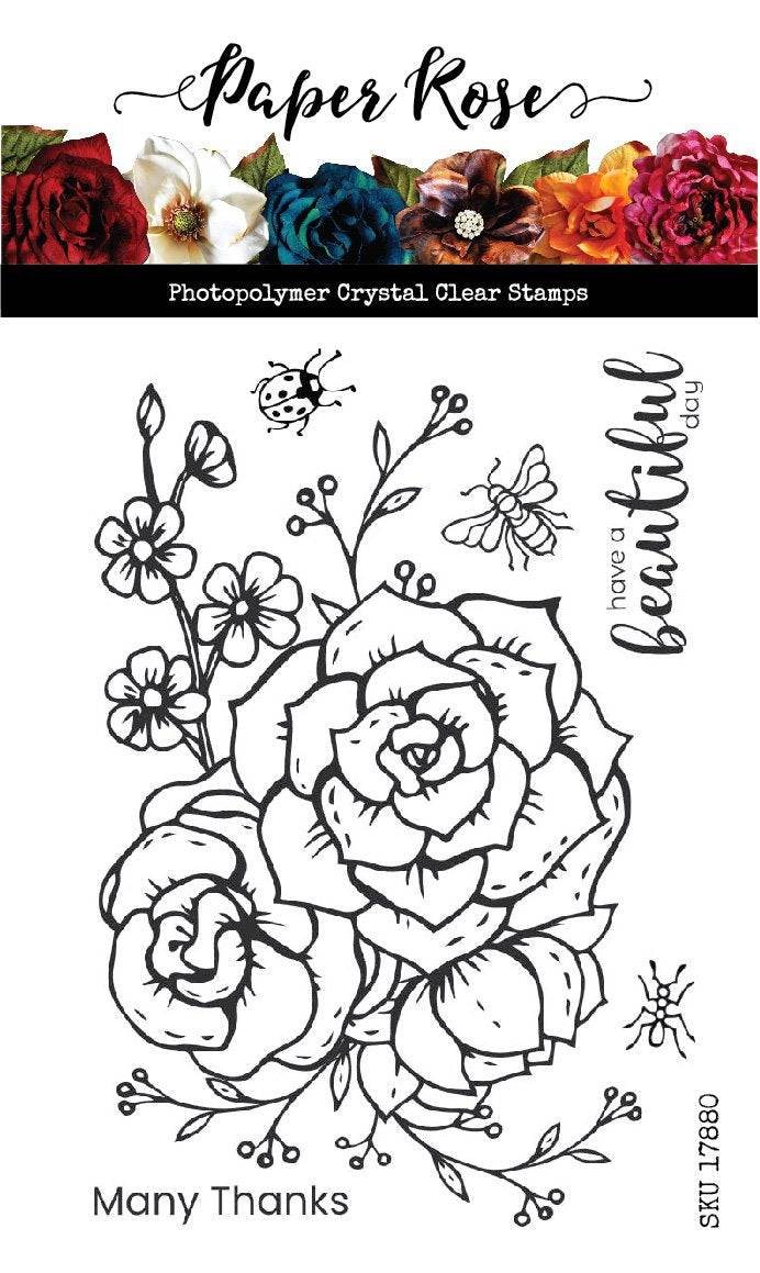 Beautiful Day 4x6" Clear Stamp Set 17880 - Paper Rose Studio