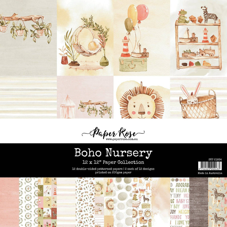Boho Nursery 12x12 Paper Collection 21834 - Paper Rose Studio
