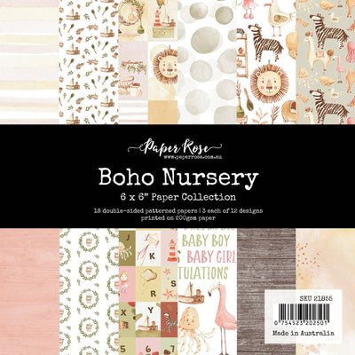 Boho Nursery 6x6 Paper Collection 21855 - Paper Rose Studio