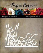 Cattails & Grass Border Metal Cutting Die 18664 - Paper Rose Studio