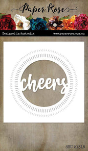 Cheers Circle with Stitched Detail Metal Cutting Die 21318 - Paper Rose Studio