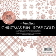 Christmas Fun - Rose Gold Foil 6x6 Paper Collection 27205 - Paper Rose Studio