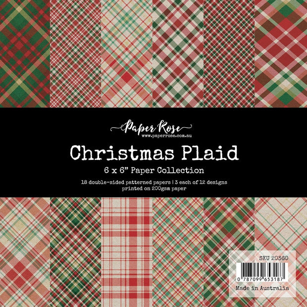 Christmas Plaid 6x6 Paper Collection 20360 - Paper Rose Studio