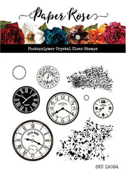 Clocks 4x4" Clear Stamp Set 19084 - Paper Rose Studio