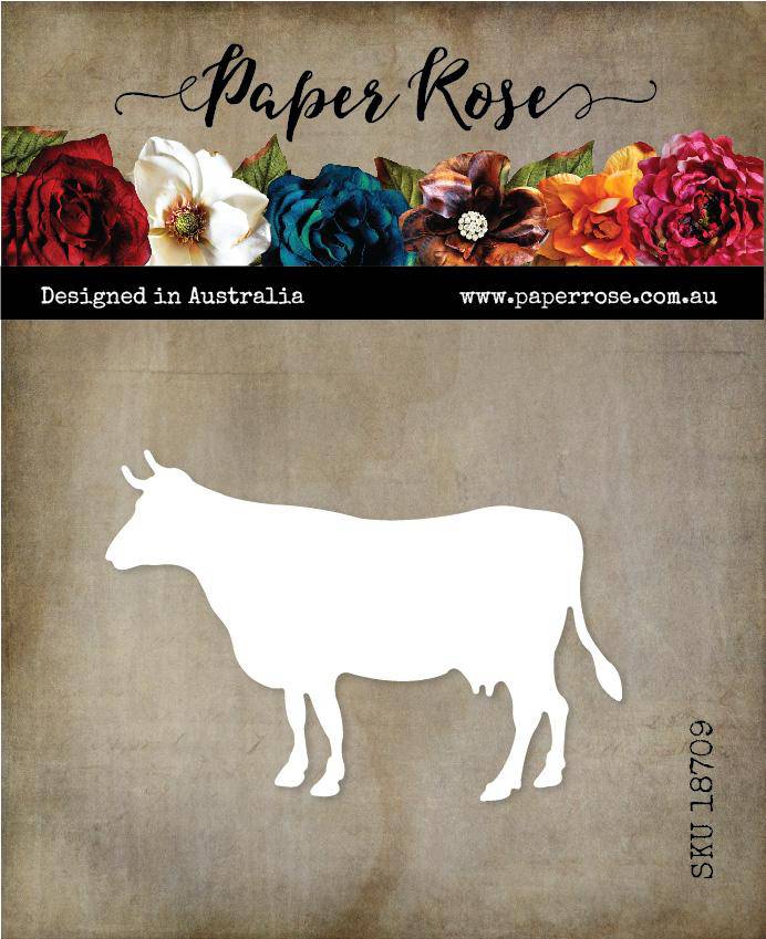 Cow Standing Large Metal Cutting Die 18709 - Paper Rose Studio