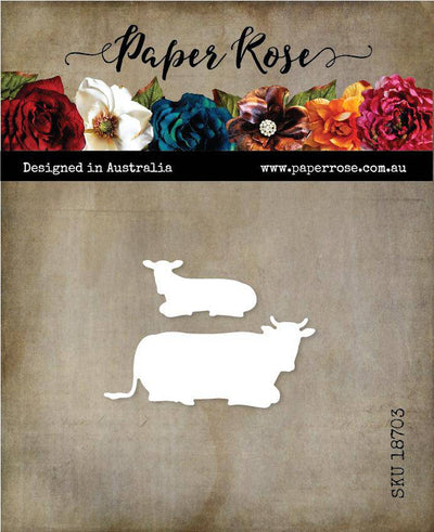 Cows Lying Down Metal Cutting Die 18703 - Paper Rose Studio