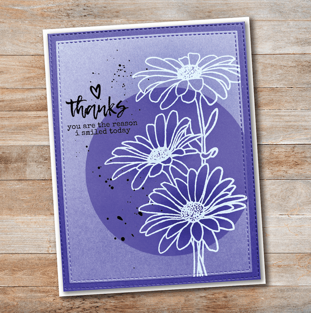 Daisy Bouquet 4x6" Clear Stamp Set 18493 - Paper Rose Studio