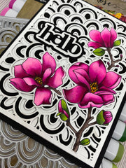 Doodle Flower Coverplate 1 Metal Cutting Die 20553 - Paper Rose Studio