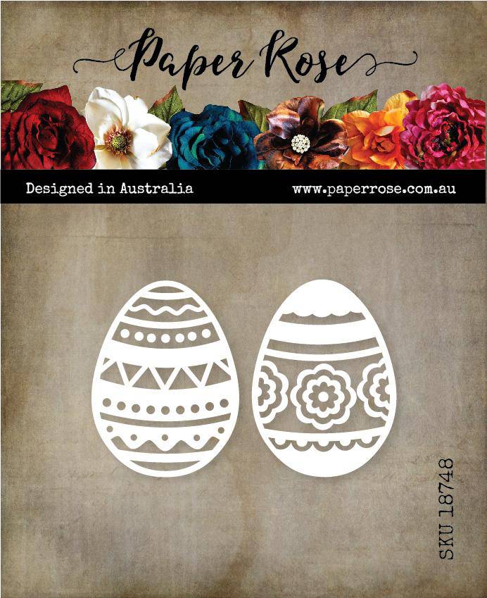 Easter Eggs Decorative Large Metal Cutting Die 18748 - Paper Rose Studio