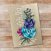 Ella's Garden Rose Bouquet 4x6" Clear Stamp Set 17967 - Paper Rose Studio