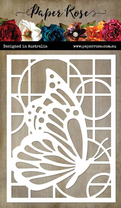 Geo Butterfly Coverplate Metal Cutting Die 25111 - Paper Rose Studio