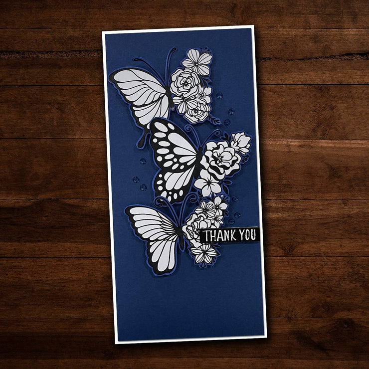 Georgia Floral Butterfly Stamp Set 24649 - Paper Rose Studio