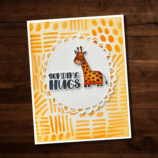 Giraffe & Zebra Clear Stamp 27463 - Paper Rose Studio